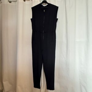 Zipper Black Jumpsuit Women's Medium